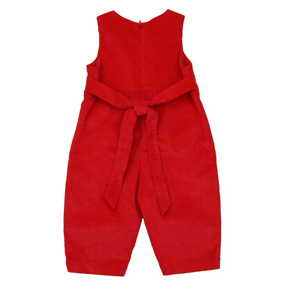 Classic Prep Girls Crimson Red Romper size: 9-12 Months - Picture 2 of 2